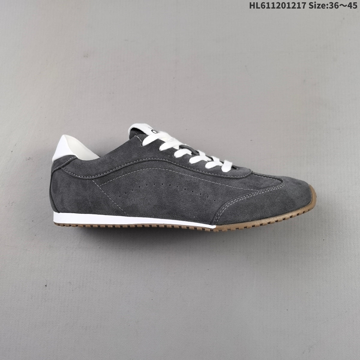 Charcoal Alo Yoga Sunset Low-Top Suede Sneakers - product image from the listing.