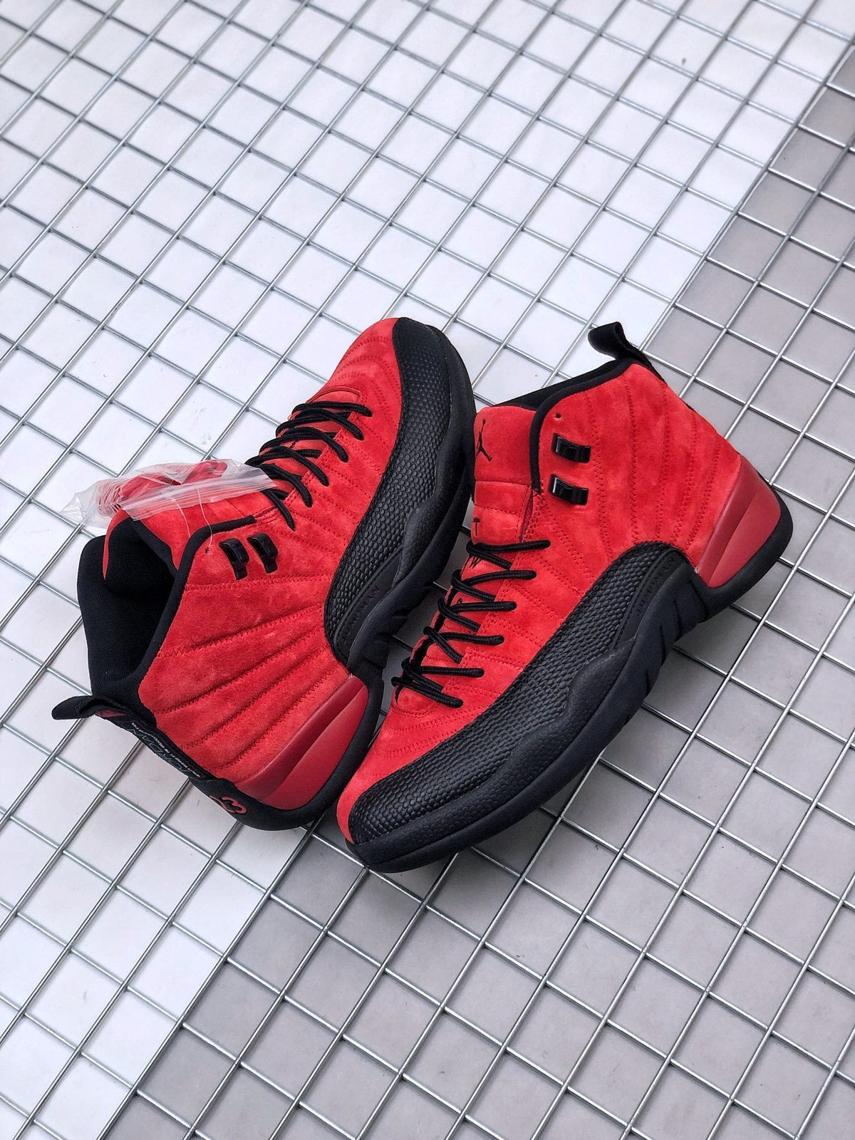 Air Jordan 12 Reverse Flu Game Red Black CT8013-602 - product image from the listing.