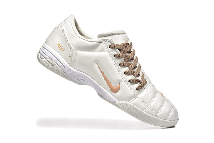 Nike Tiempo 90 Sneakers in White and Pale Yellow - product image from the listing.