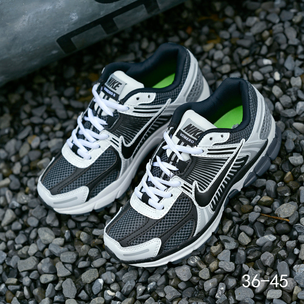 Nike Air Zoom Vomero 5 Sneakers, in Black and White - product image from the listing.