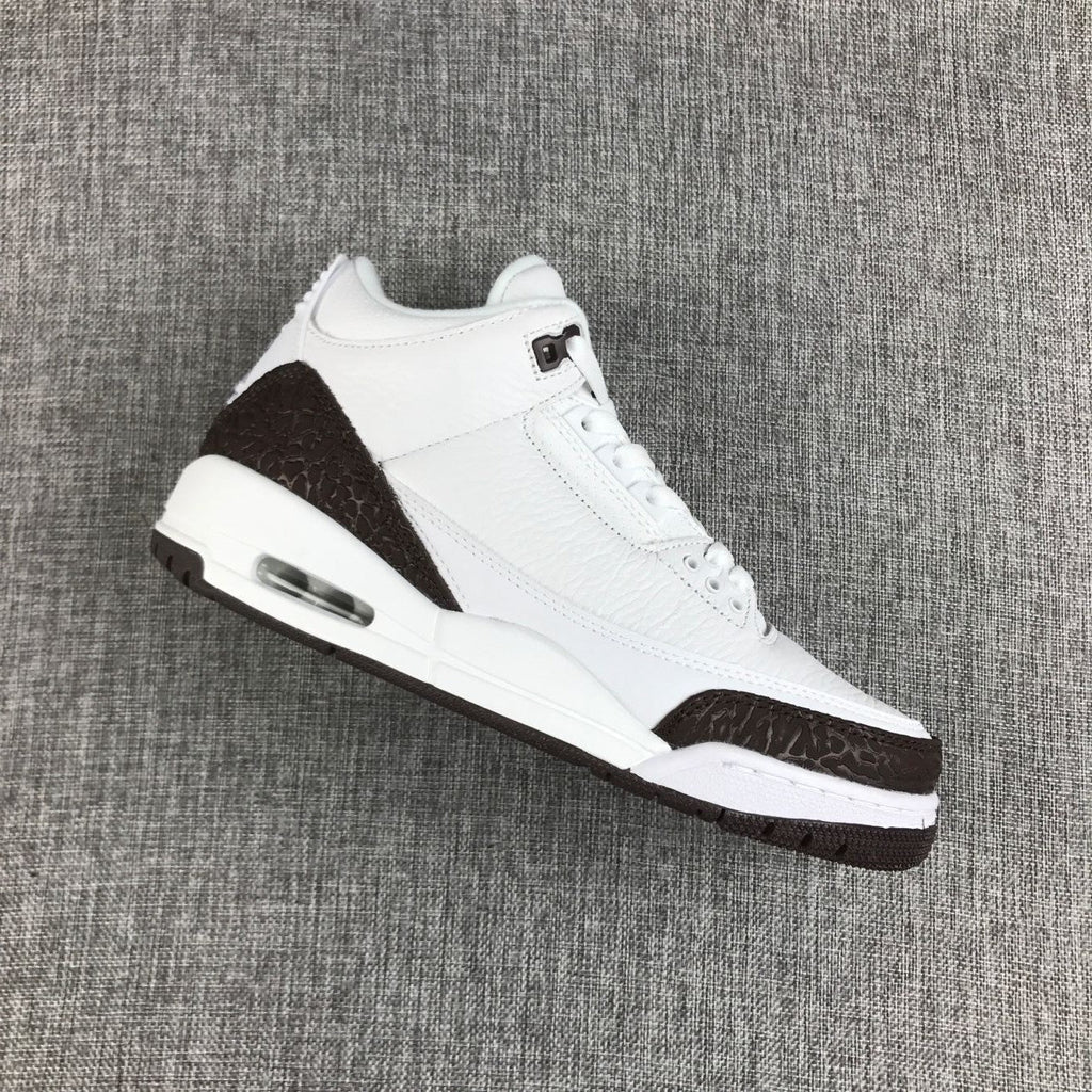 Air Jordan 3 Retro Sneakers in Mocha White and Brown - product image from the listing.