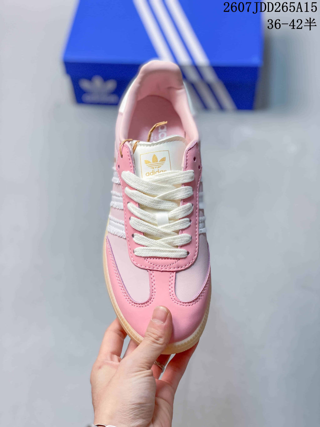 adidas Originals Samba Low-Top Sneakers in Pink JDD265A15 - product image from the listing.