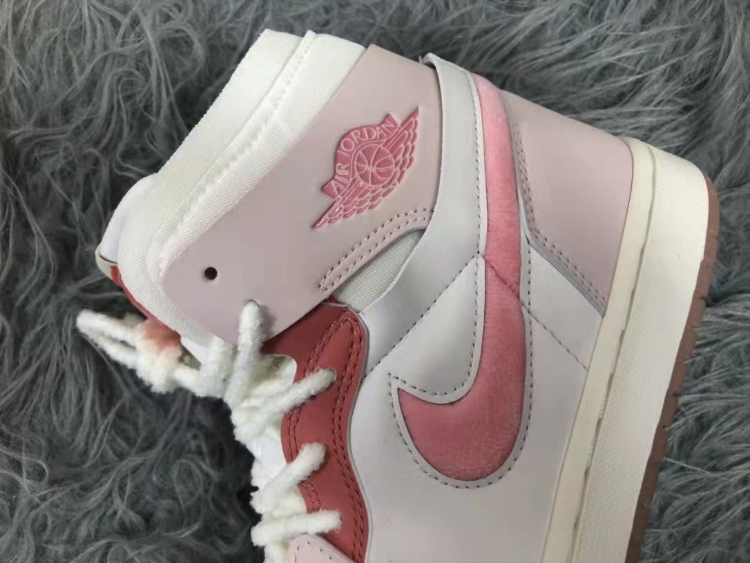Air Jordan 1 Equality Sneakers Pink White CT5443-666 - product image from the listing.