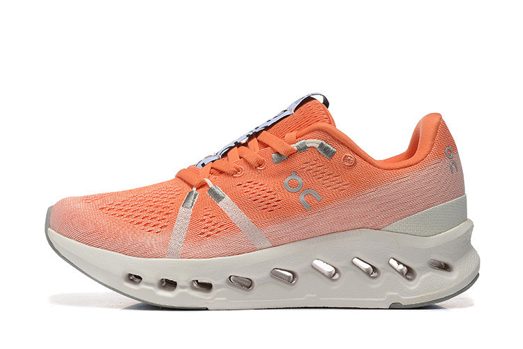 On Cloudsurfer Running Shoes in Orange White - product image from the listing.