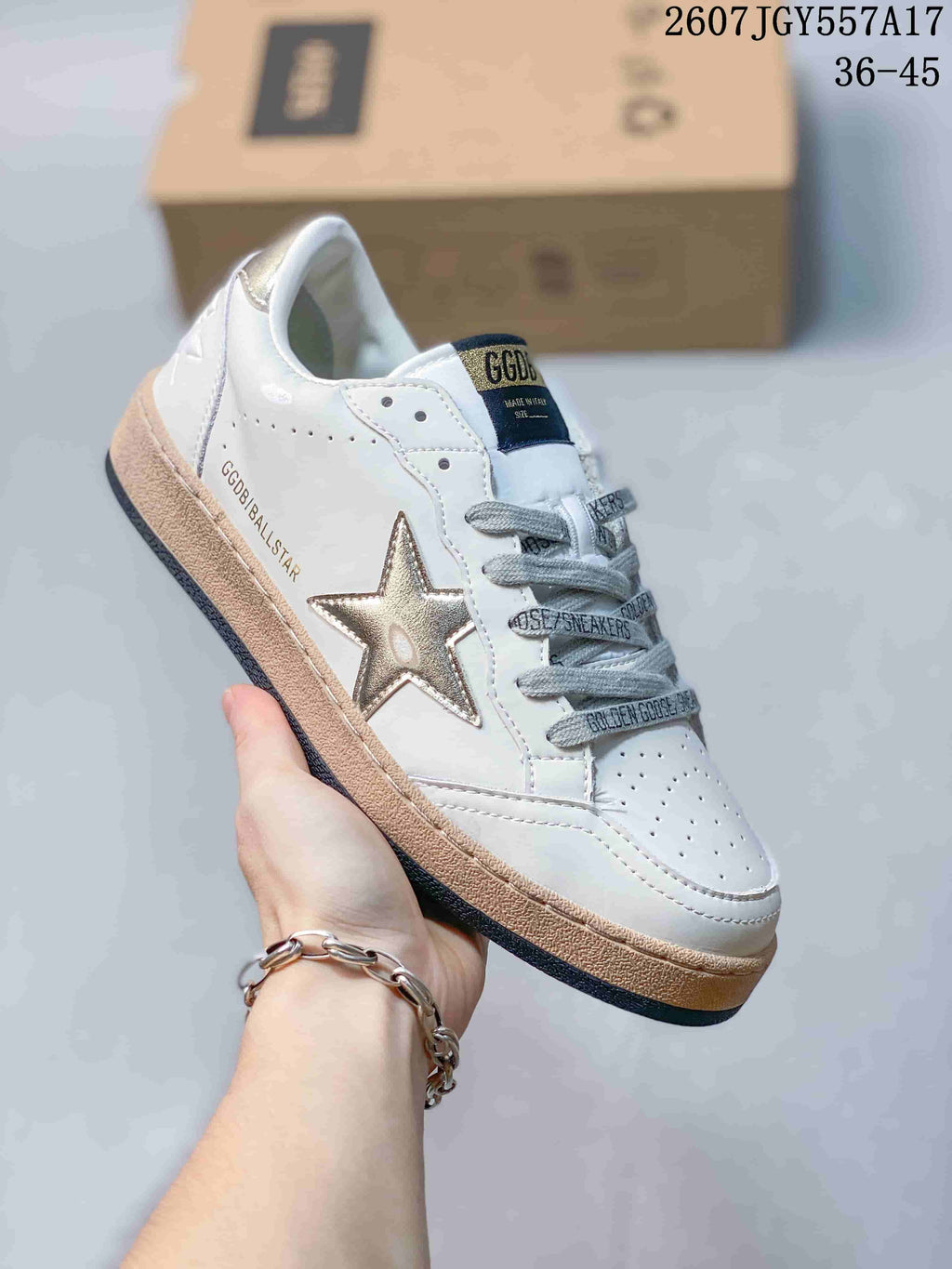 Golden Goose Ball Star Low-Top Sneakers in Leather - product image from the listing.