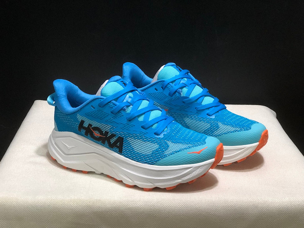 HOKA Challenger 8 Trail Running Shoes, in Blue - product image from the listing.