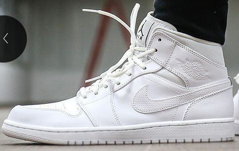 Jordan 1 Retro High OG High-Top Sneakers in White - product image from the listing.