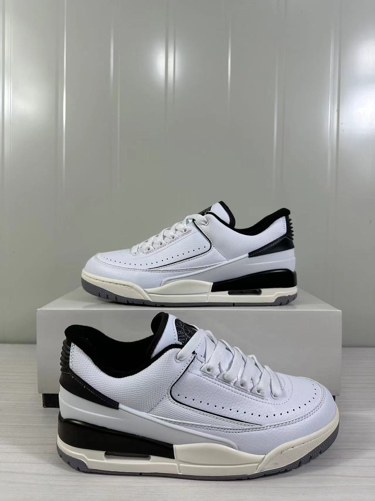 Air Jordan 2/3 Low Sneakers White Black FD0383-100 - product image from the listing.