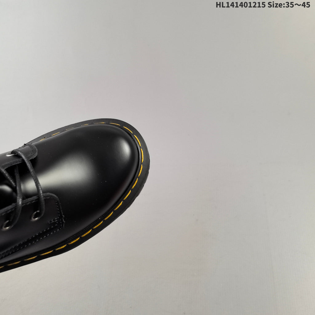 1057 Black Platform Lace-Up Boots by Dr. Martens - product image from the listing.
