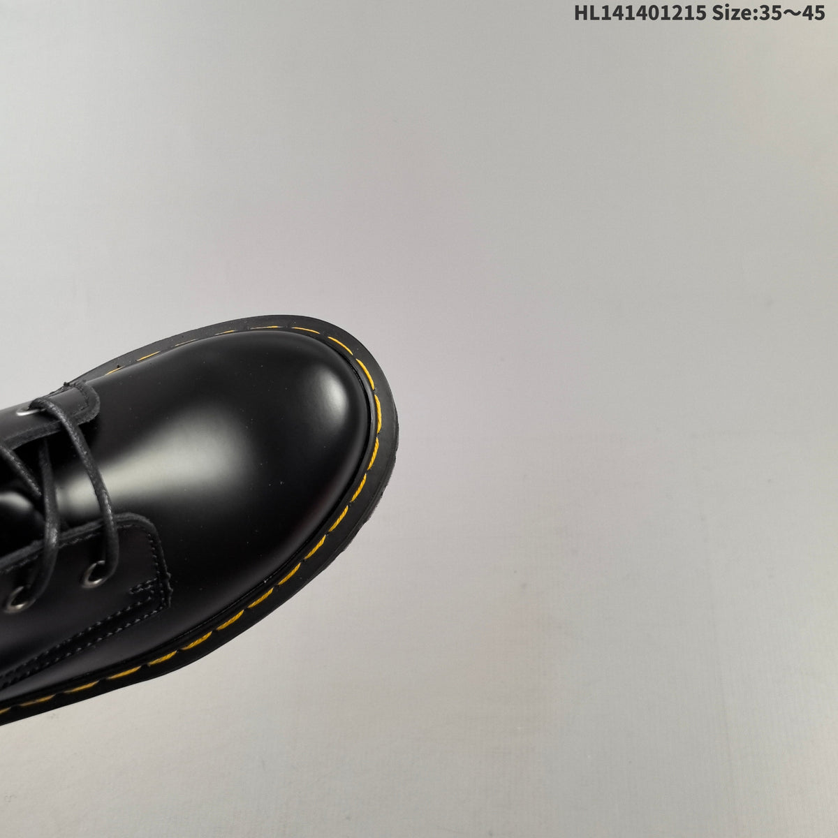 1057 Black Platform Lace-Up Boots by Dr. Martens - product image from the listing.