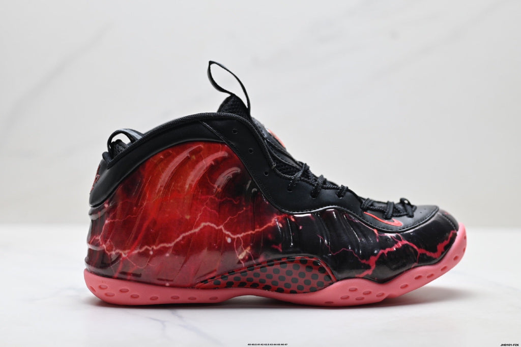 Nike Air Foamposite One Penny Hardaway Sneakers in Black Red - product image from the listing.