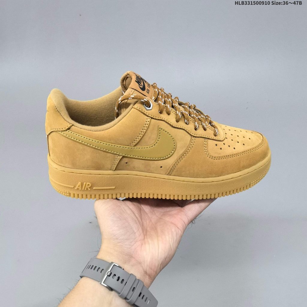 Nike Air Force 1 Low Wheat Trainers CJ9179-200 - product image from the listing.