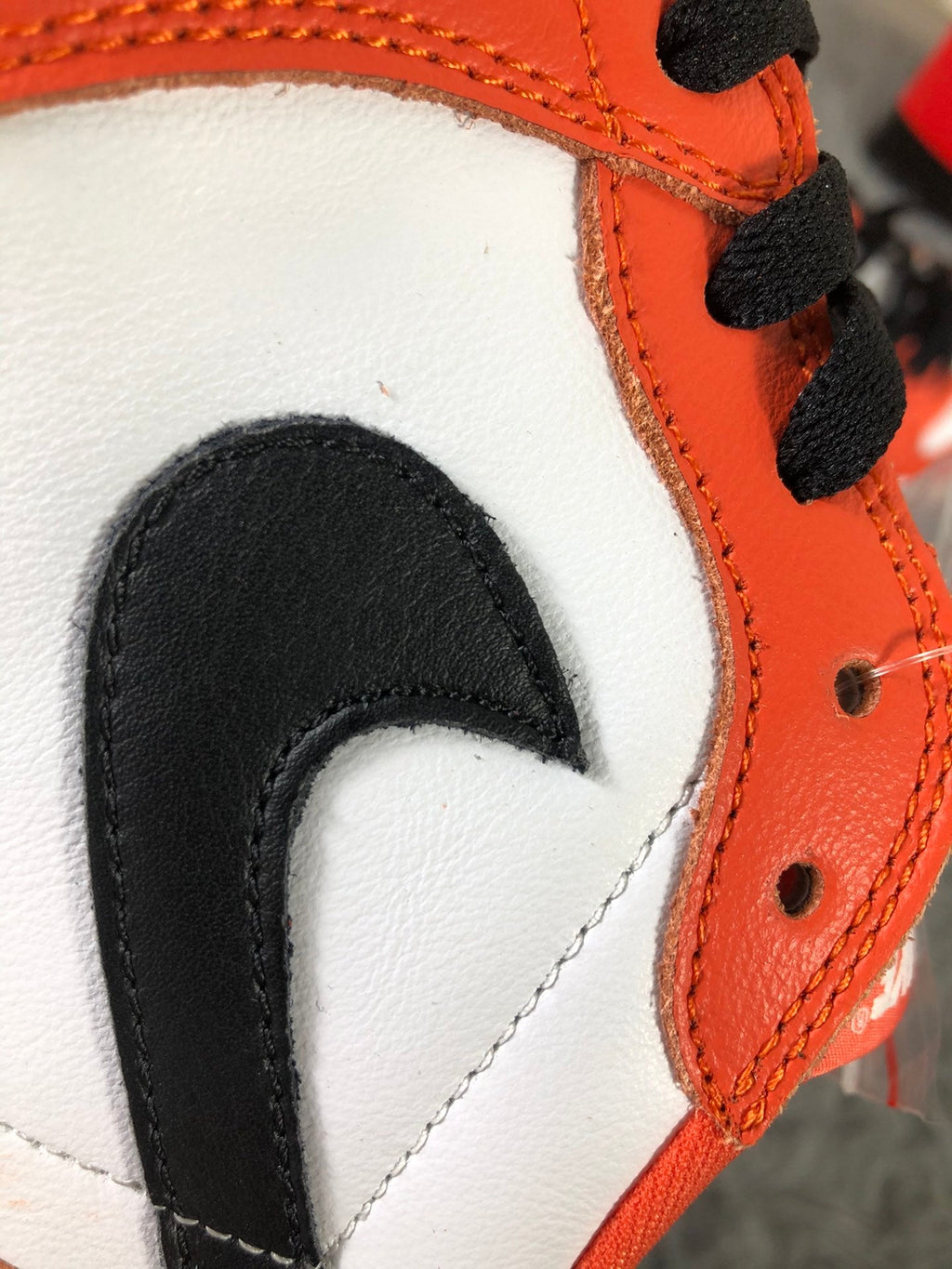 Nike Air Jordan 1 Low Sneakers in White Orange CZ0790-801 - product image from the listing.