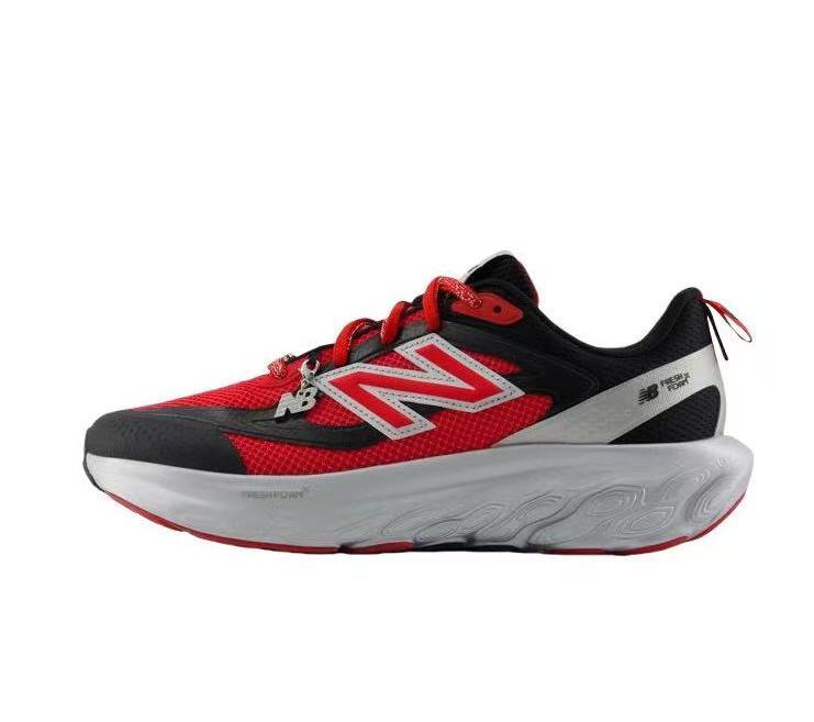 New Balance Fresh Foam X More Trail Running Shoe in Red Black - product image from the listing.