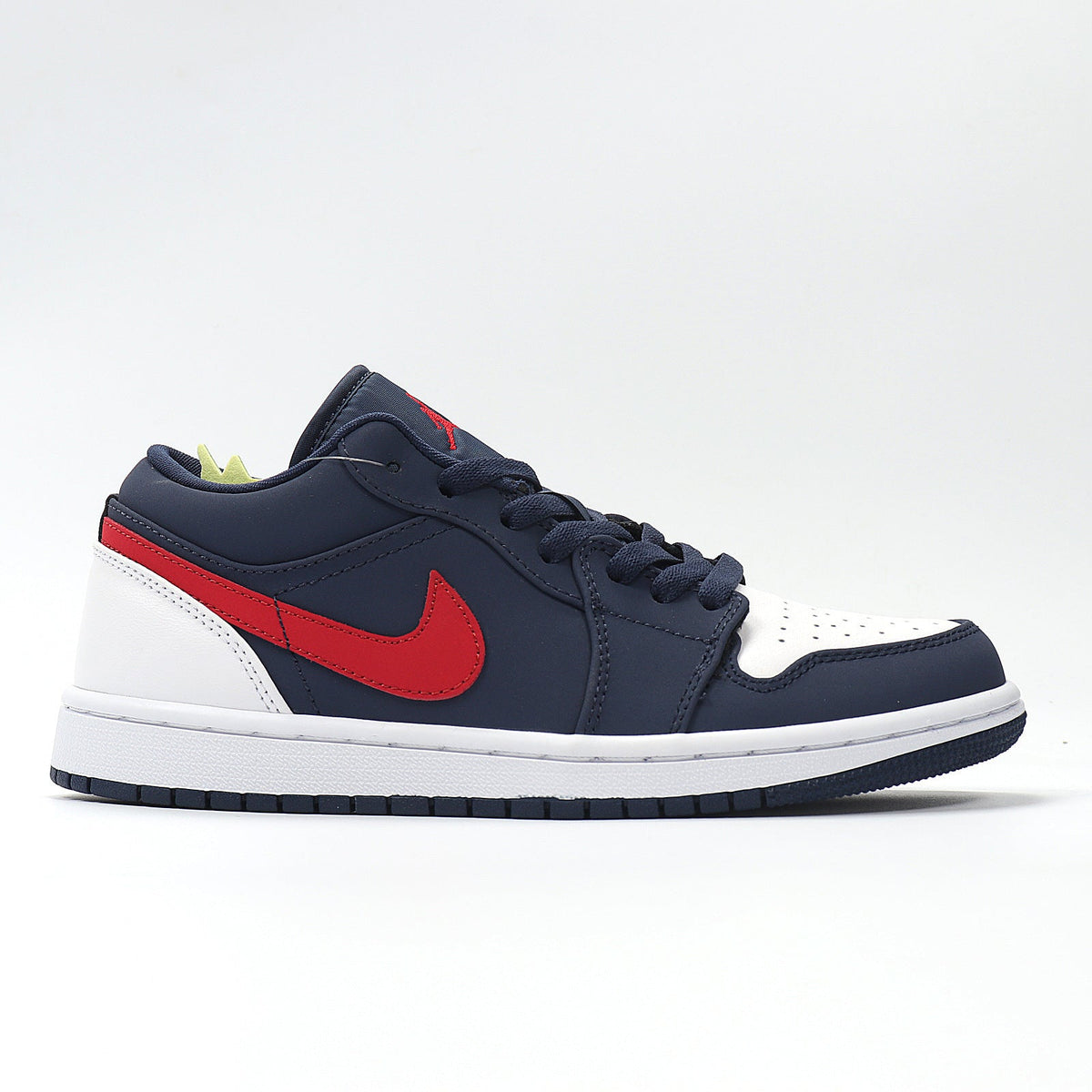 Jordan 1 Low Patriot in Navy Red White CZ8454-400 - product image from the listing.