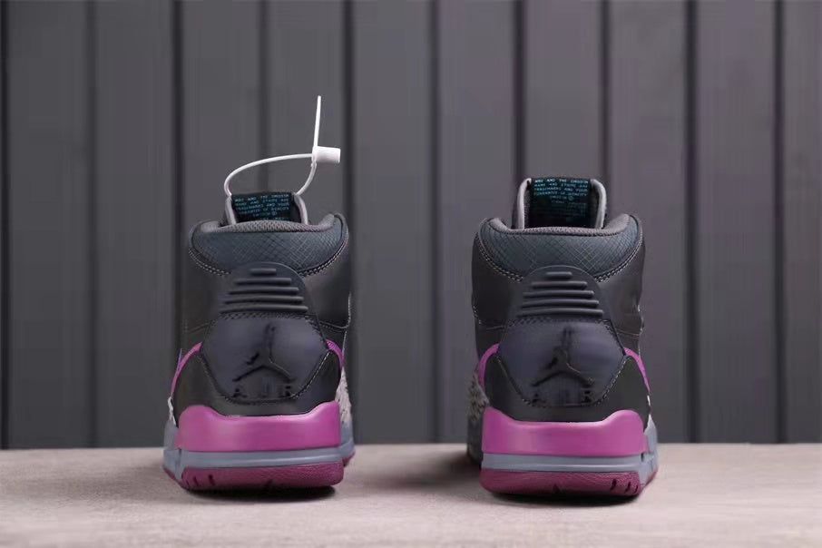 Jordan Legacy 312 Sneakers in Grey Purple AV3922-005 - product image from the listing.