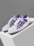 White and Purple AIMIRI Low-Top Sneakers - product image from the listing.
