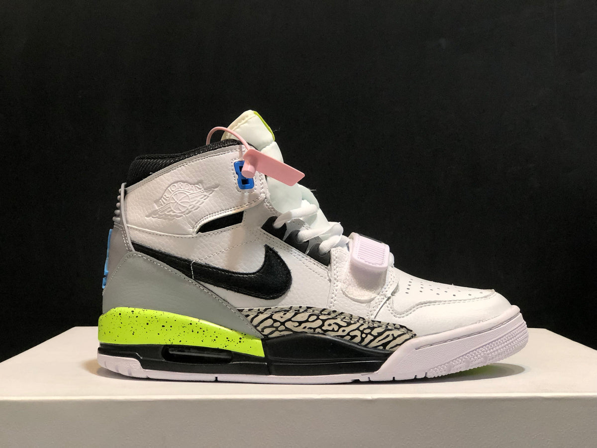 Jordan Legacy 312 Command Force Sneakers in White Black AQ4160-107 - product image from the listing.