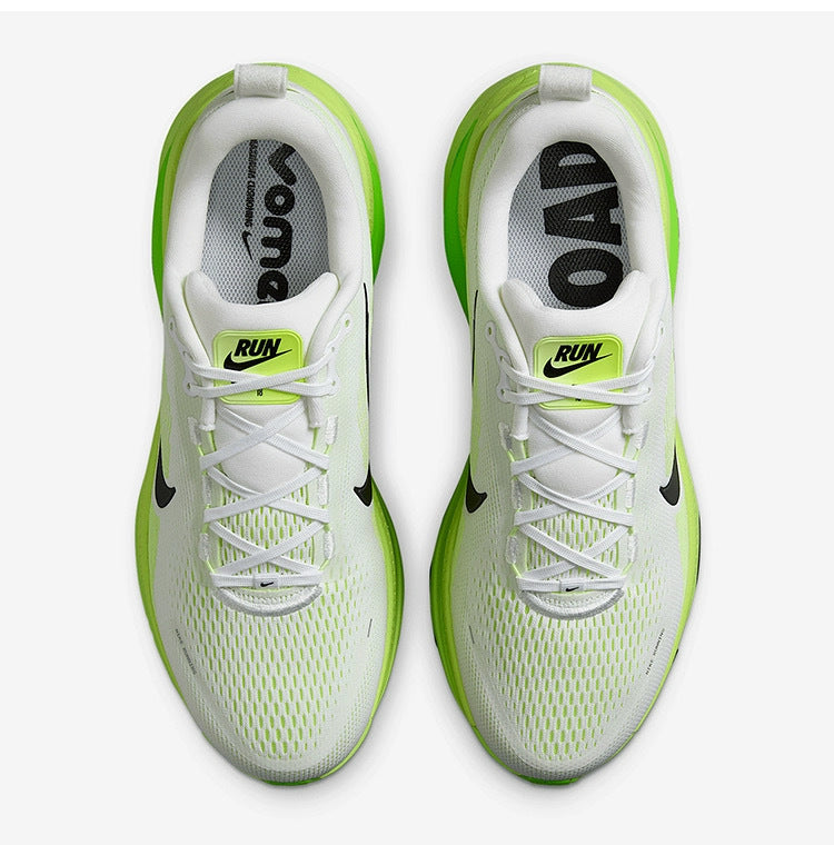 Nike Vomero 18 Running Shoes in White Green HM6803-100 - product image from the listing.