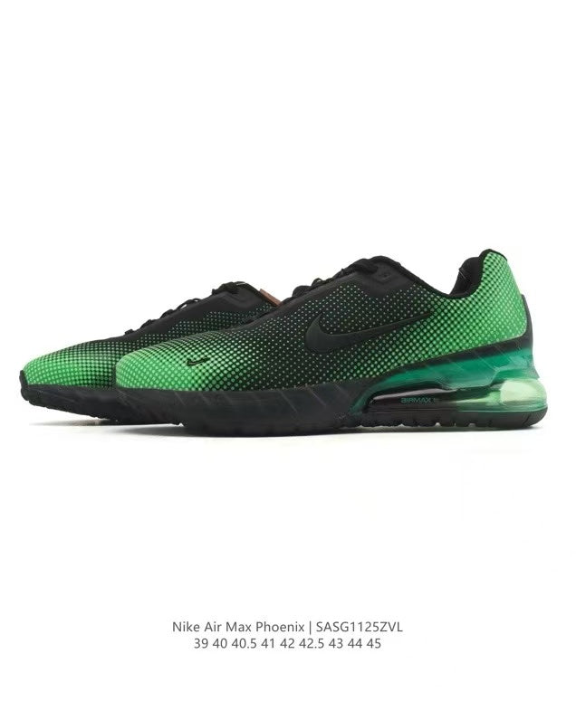 Nike Air Max Phoenix Sneakers in Black and Green SAG112ZVL - product image from the listing.