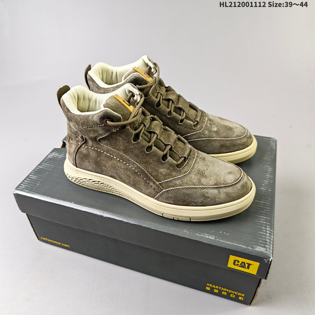 Taupe CAT Footwear High-Top Casual Boots - product image from the listing.