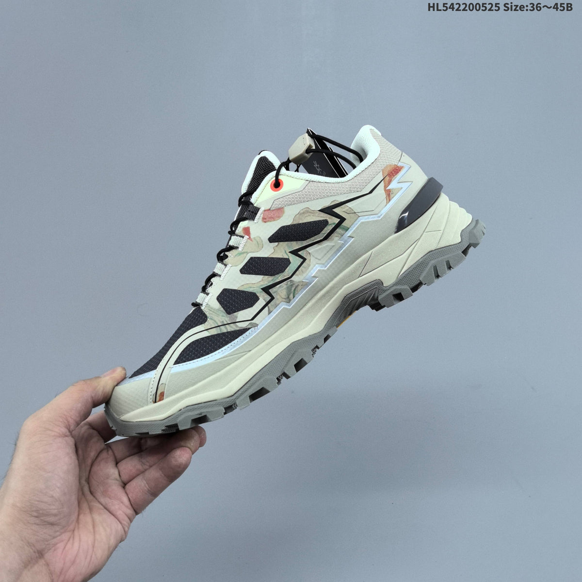 Kailas FUGA DU BOA Trail Running Shoes, in Beige and Black - product image from the listing.
