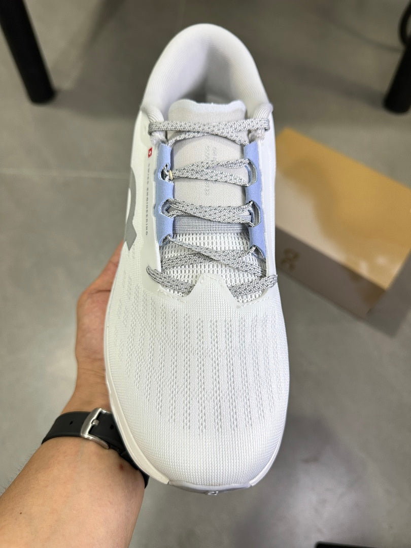 On Running Cloudsurfer Next Running Shoes in White Blue - product image from the listing.