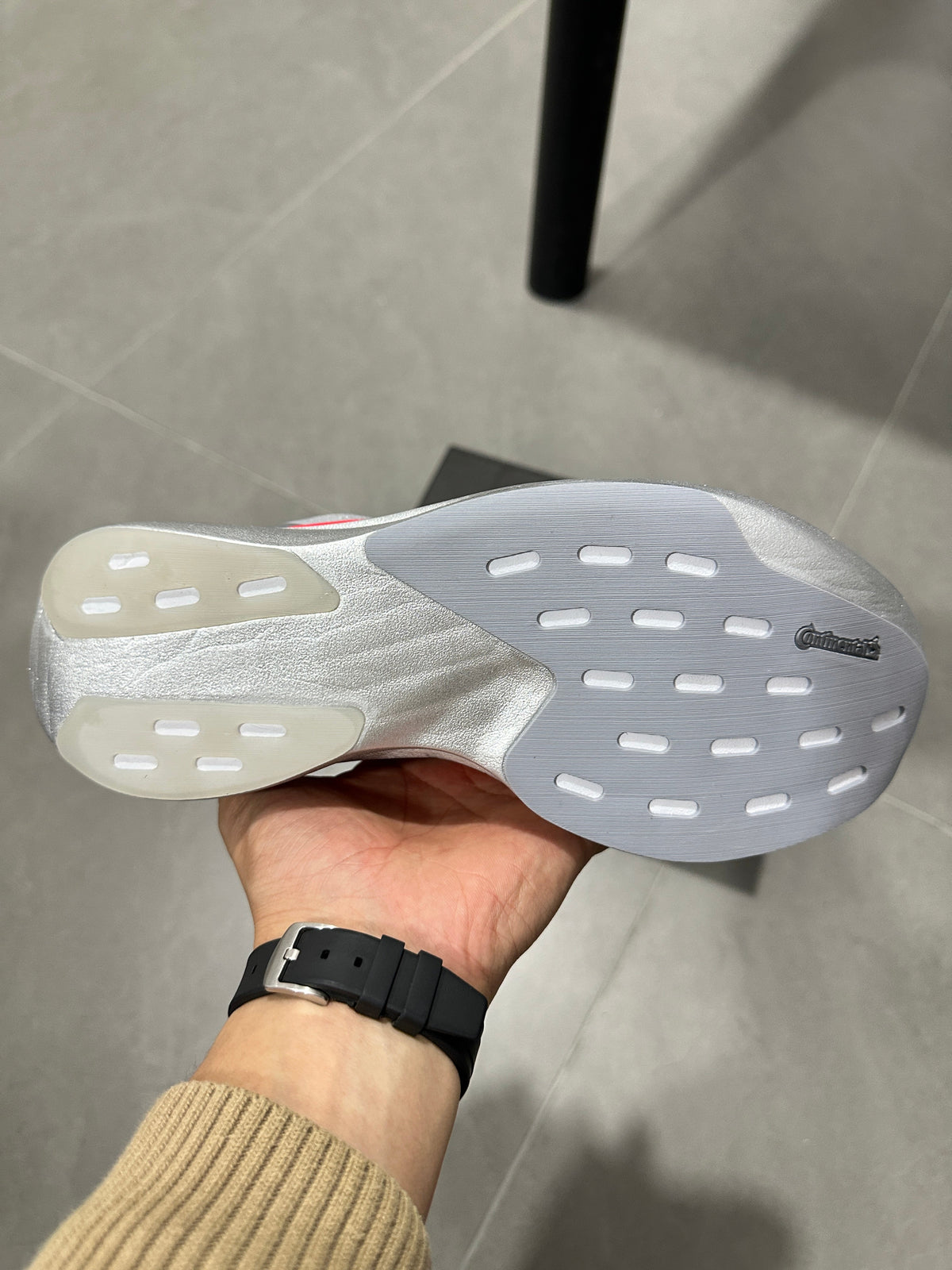 Adidas Lightstrike Pro Running Shoes, in Gray and Red KI3381 - product image from the listing.