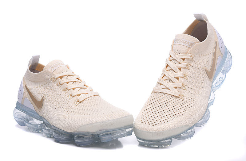Nike Air VaporMax Flyknit 2 Sneakers in Light Yellow 942843-201 - product image from the listing.