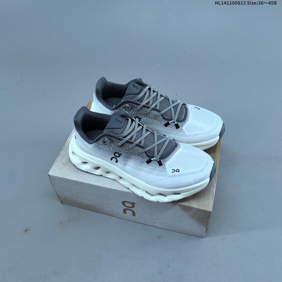 White and Grey On Cloudtilt Sneakers - product image from the listing.
