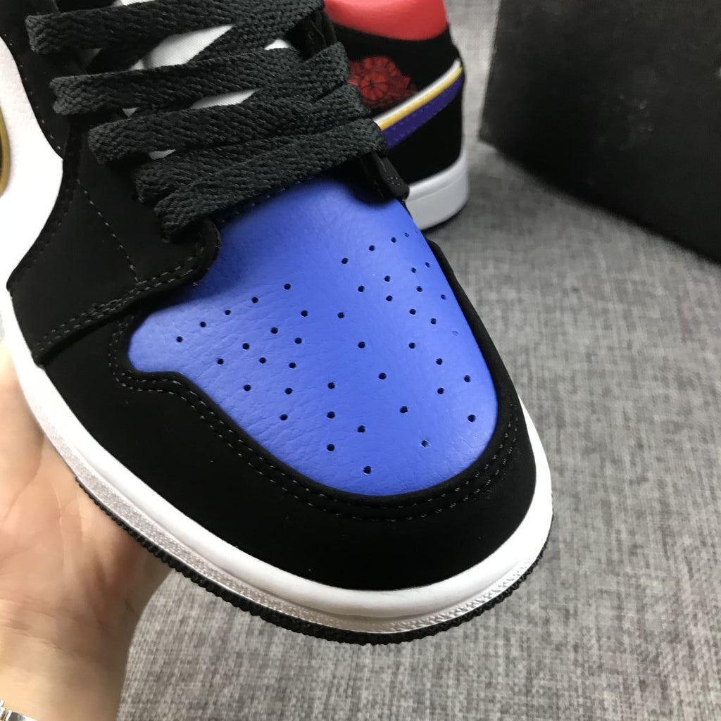 Air Jordan 1 Mid What The Sneakers in Multicolor 852542-005 - product image from the listing.