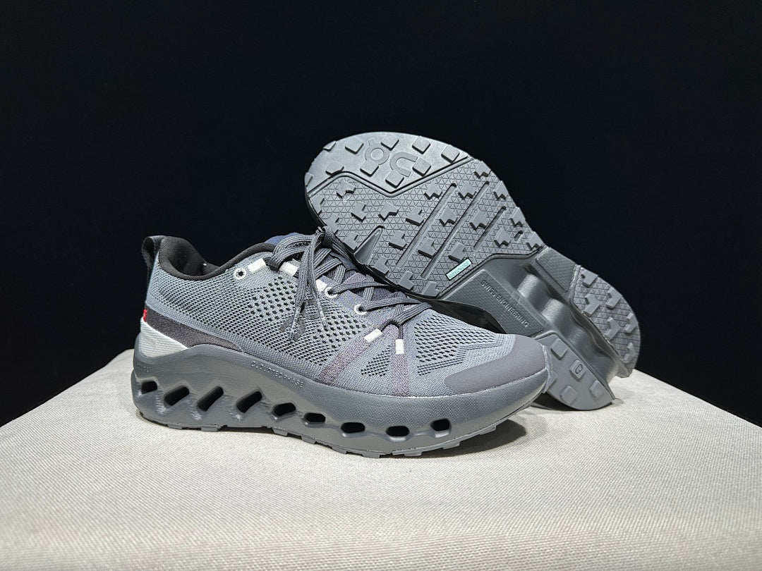 On Cloudsurfer Trail Sneakers, in Dark Gray - product image from the listing.