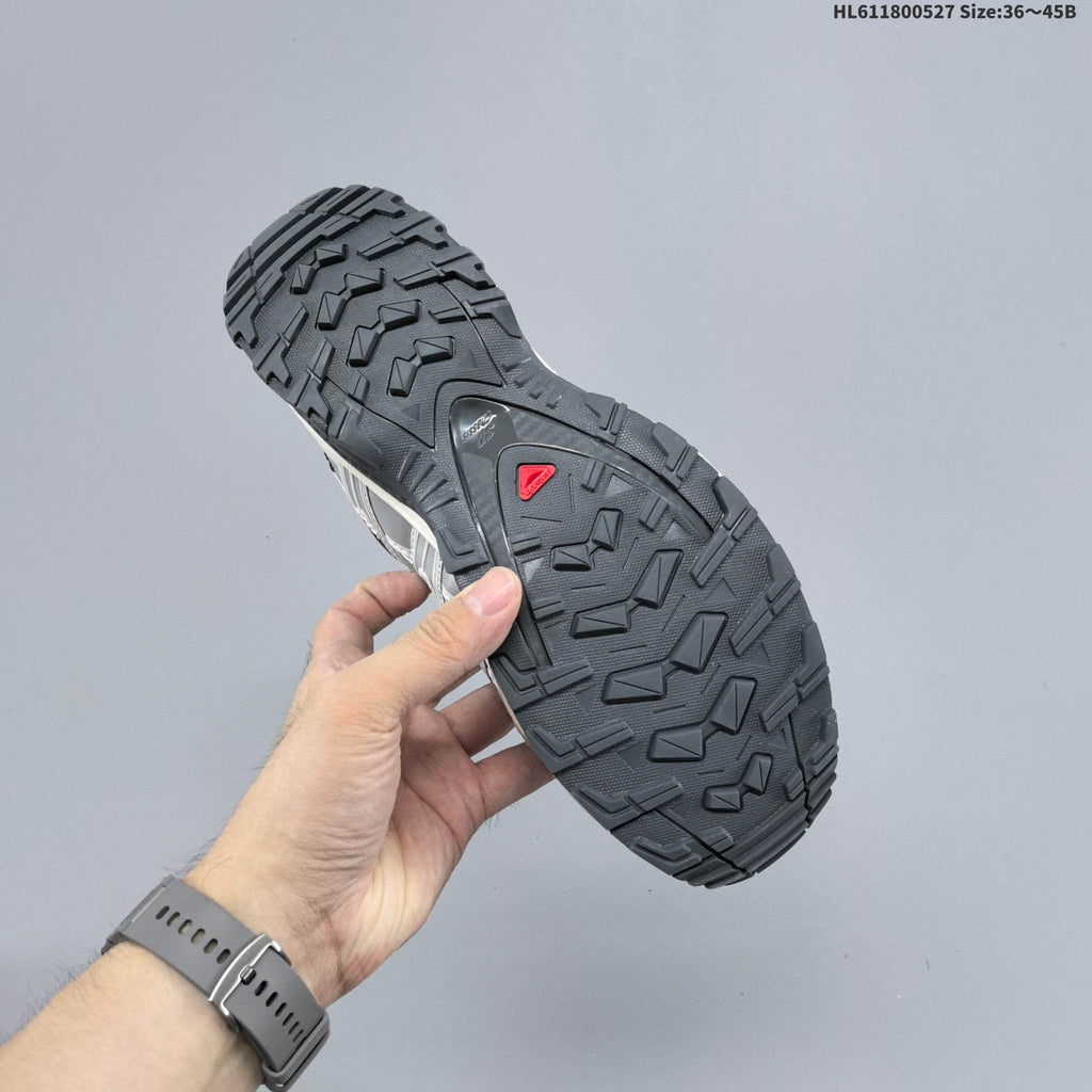 Salomon XA Pro 3D Seasonal Trail Running Shoes in White Grey - product image from the listing.