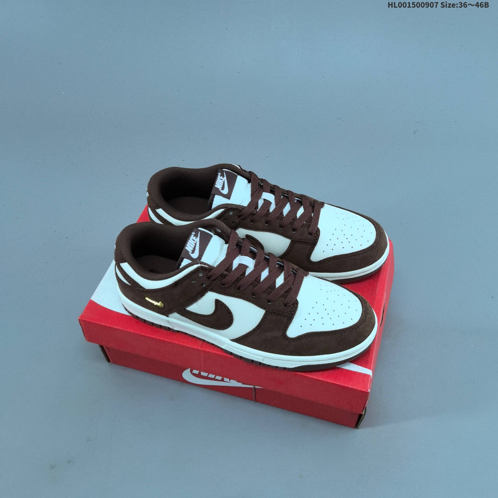Brown and White Nike Dunk SB Low Sneakers - product image from the listing.
