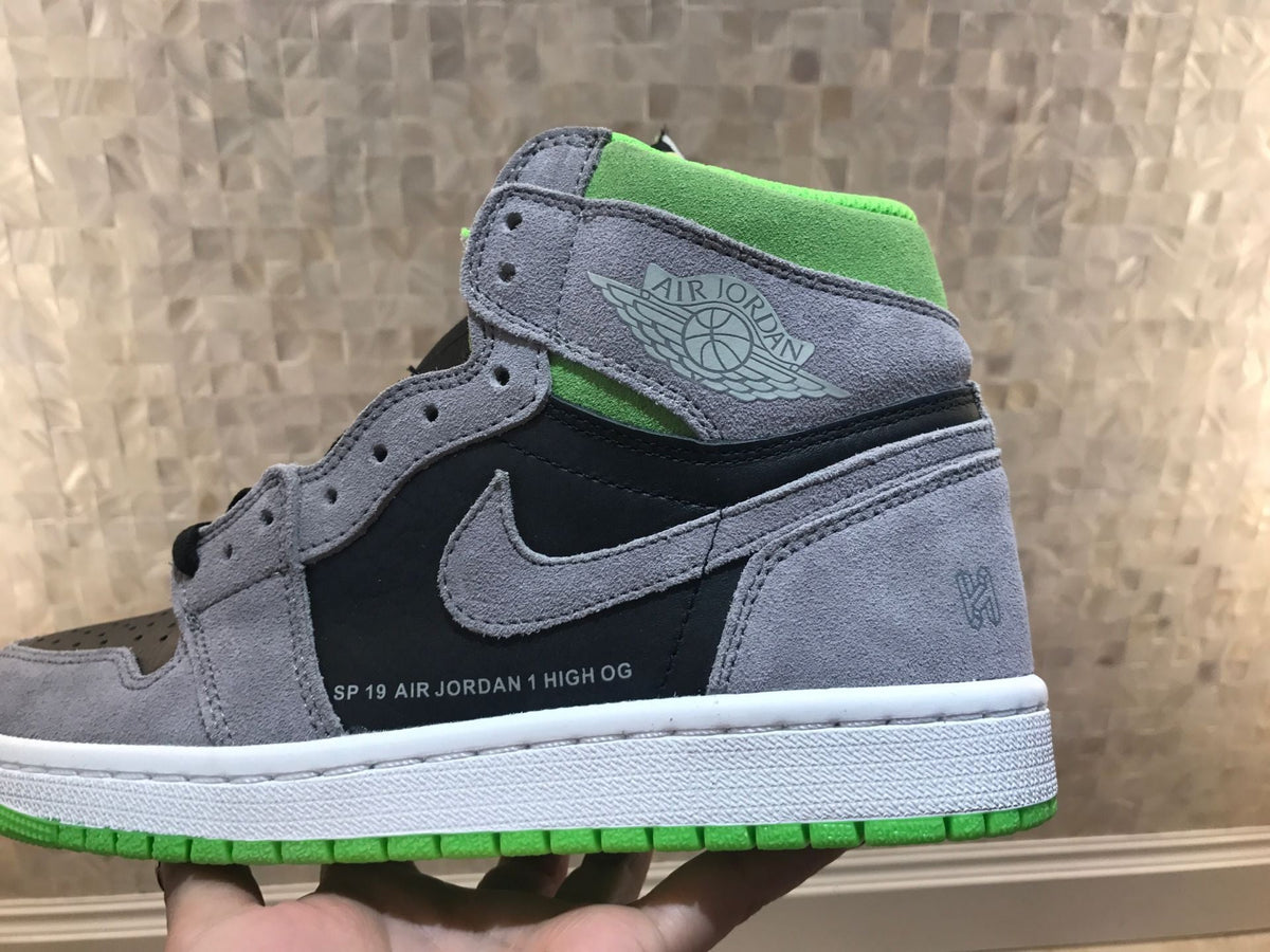 Jordan 1 Retro High OG High-Top Sneakers in Grey Green - product image from the listing.