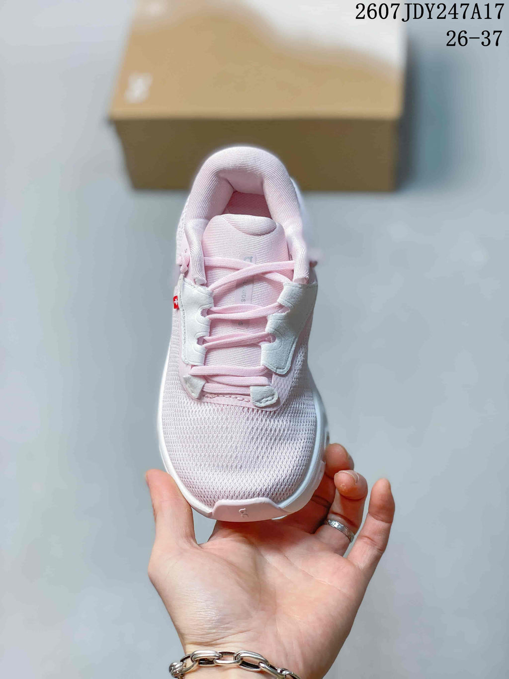 Women's On Cloudstratus 3 Running Shoes Pink - product image from the listing.