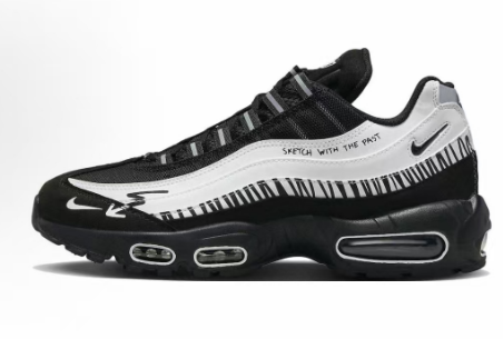 Nike Air Max 95 Sneakers in Black and White - product image from the listing.
