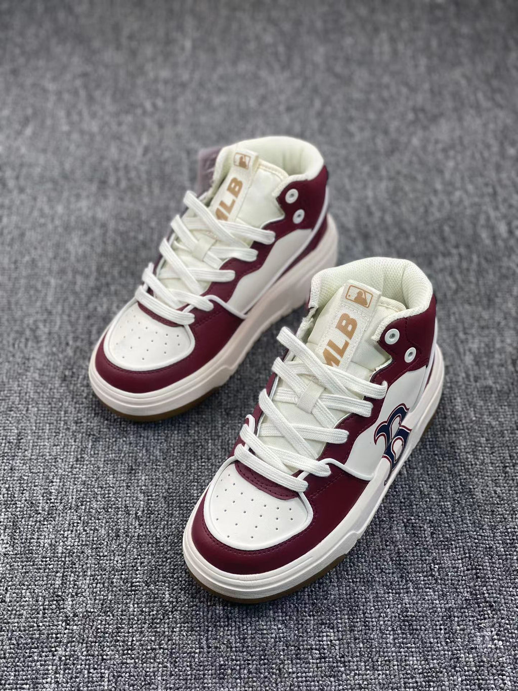 White MLB Chunky Low-Top Sneakers - product image from the listing.