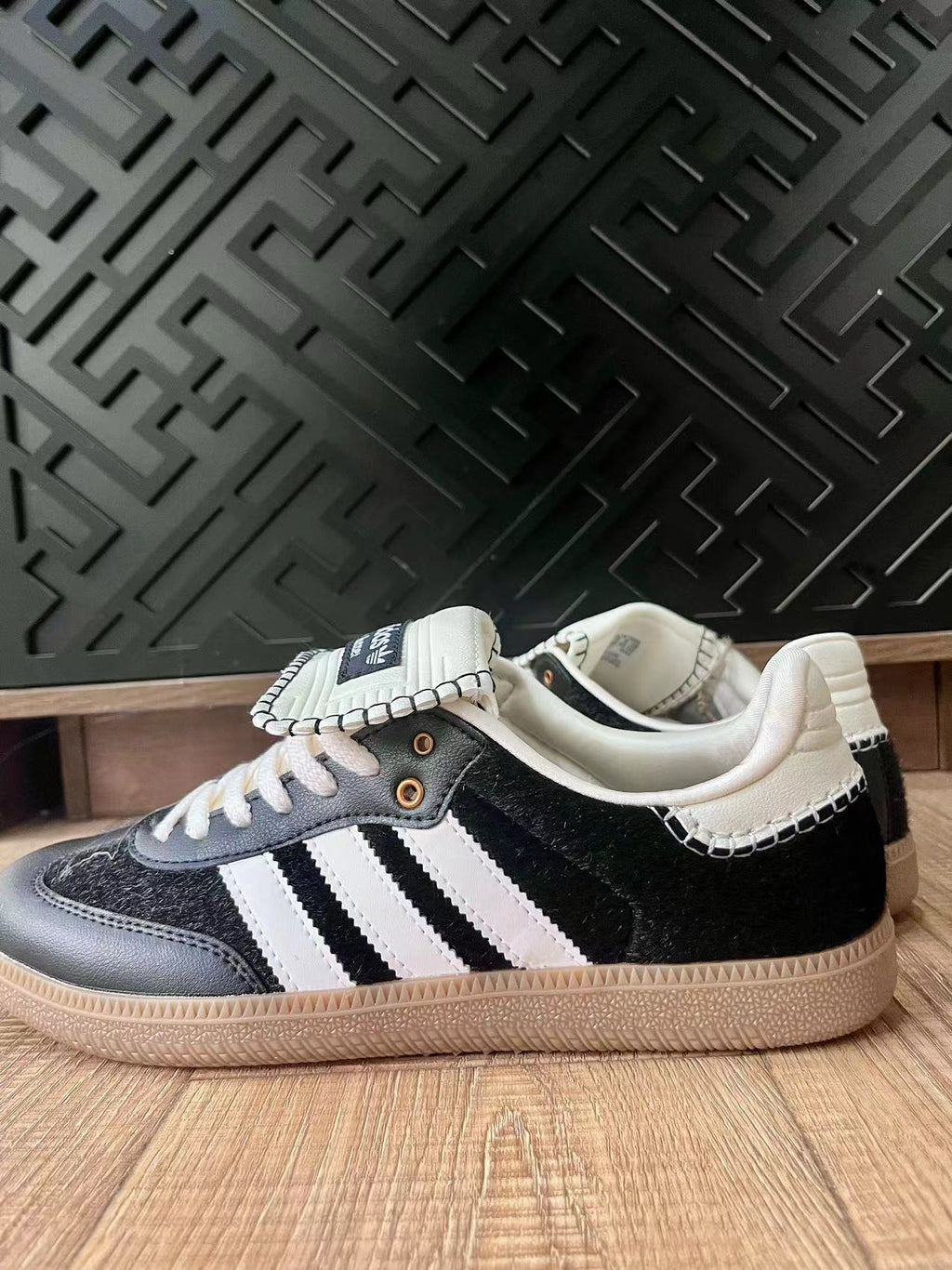 Black and White adidas Wales Bonner Sneakers - product image from the listing.
