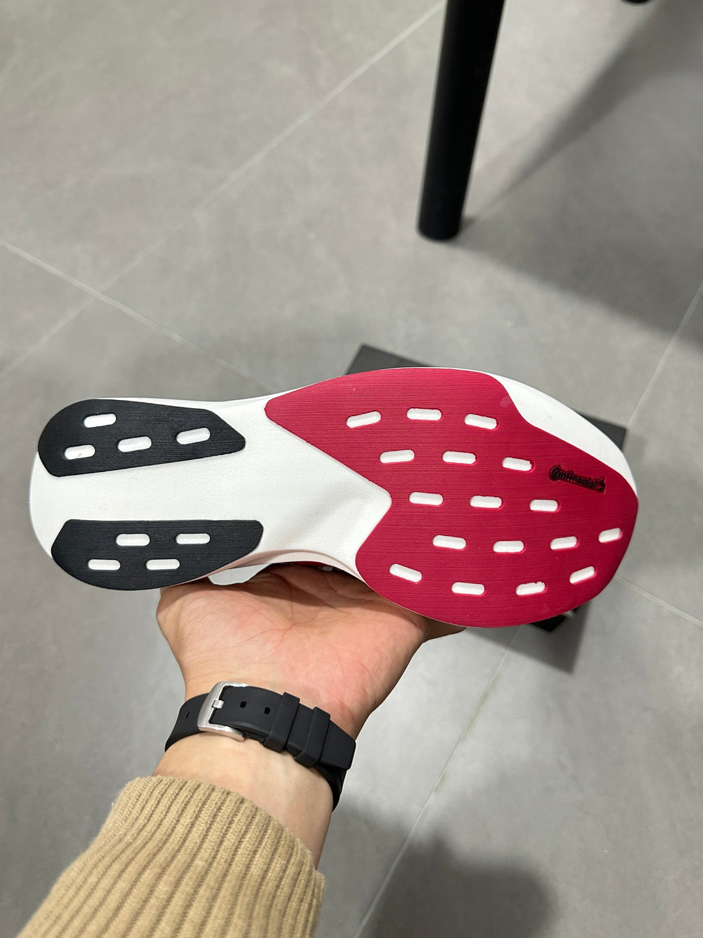 adidas Lightstrike Pro Running Shoes in White Red JQ2147 - product image from the listing.