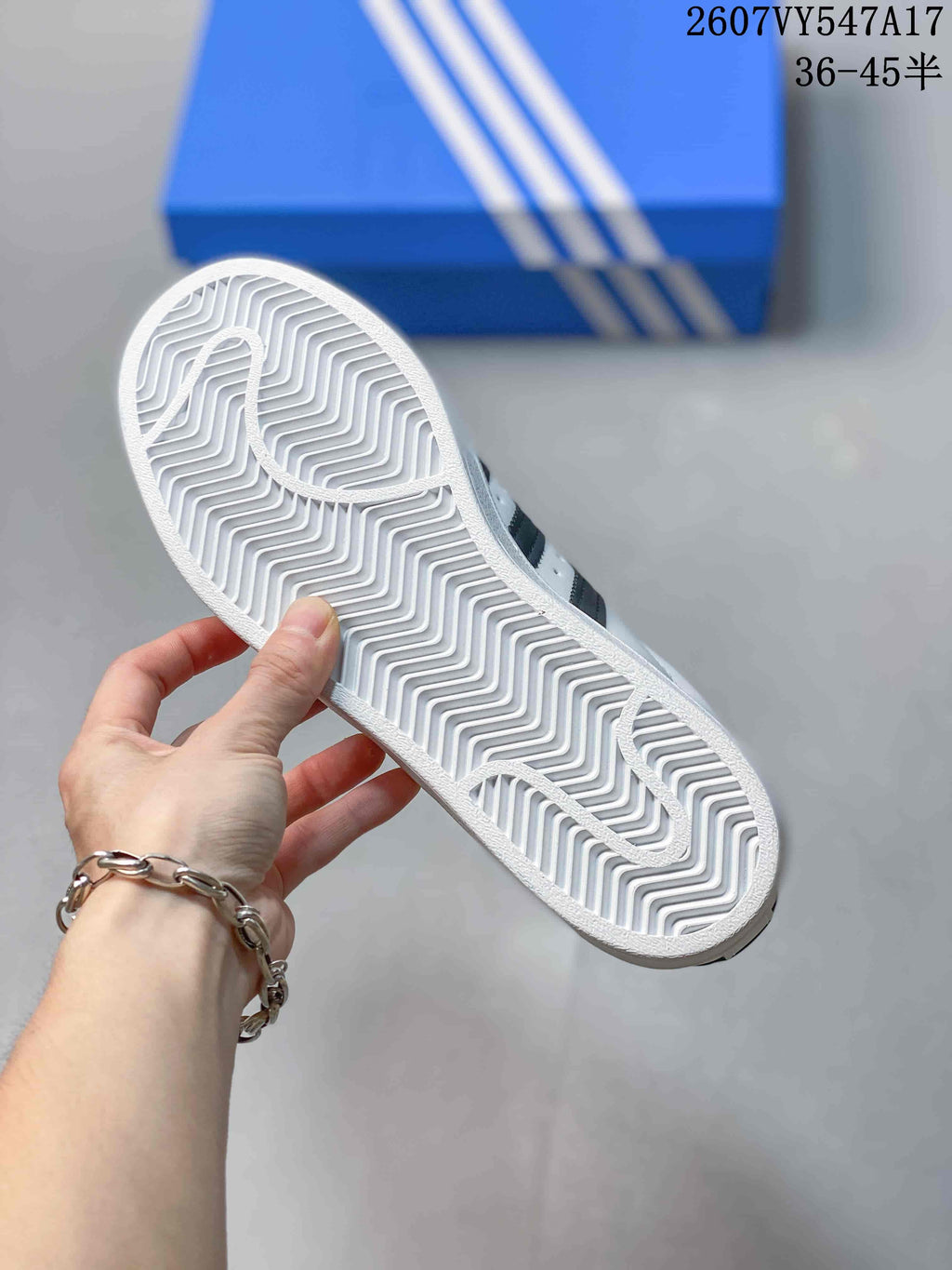 Adidas Originals Superstar Sneakers in White Black 2607VY547A17 - product image from the listing.