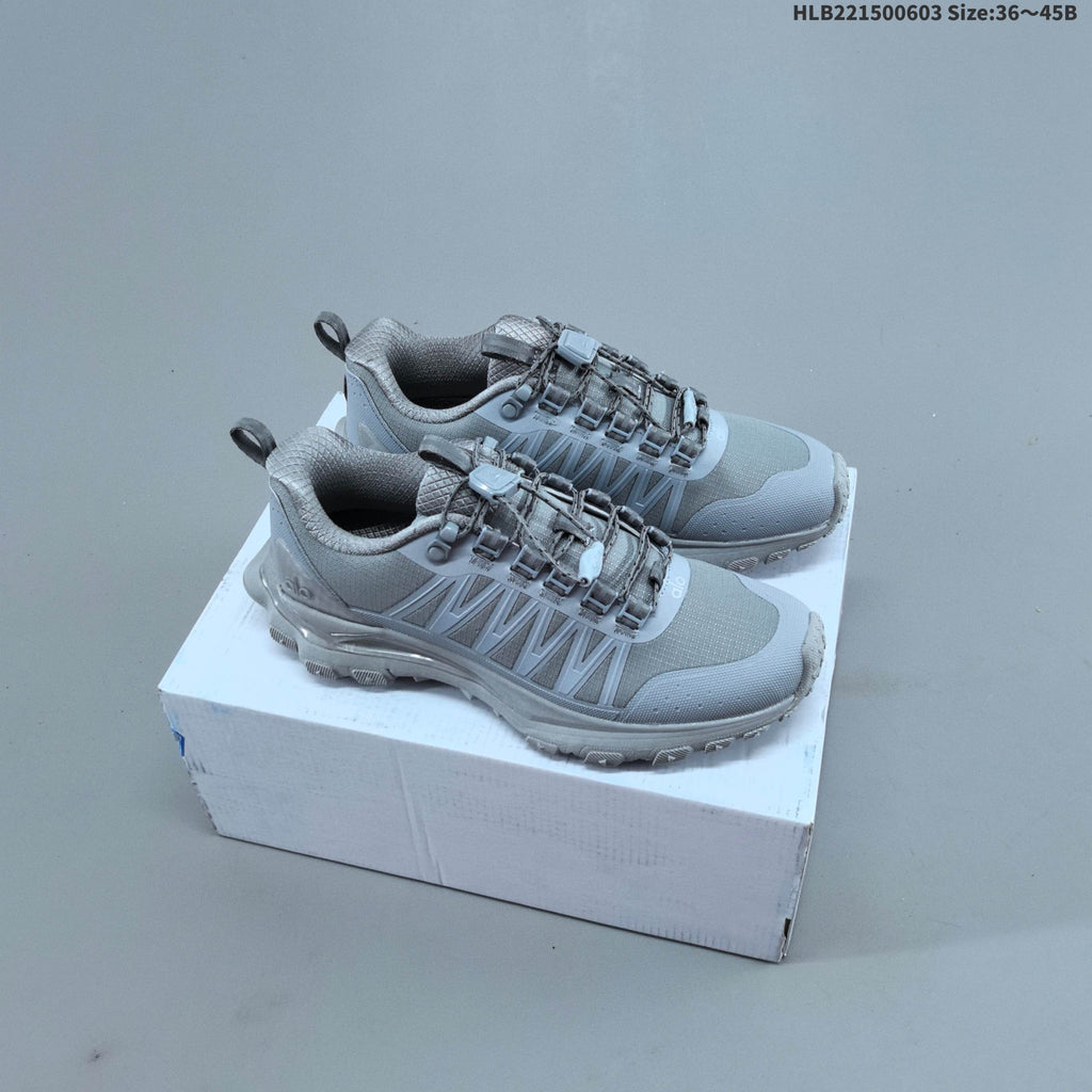 Grey Alo Yoga Alo Runner Low-Top Sneakers - product image from the listing.