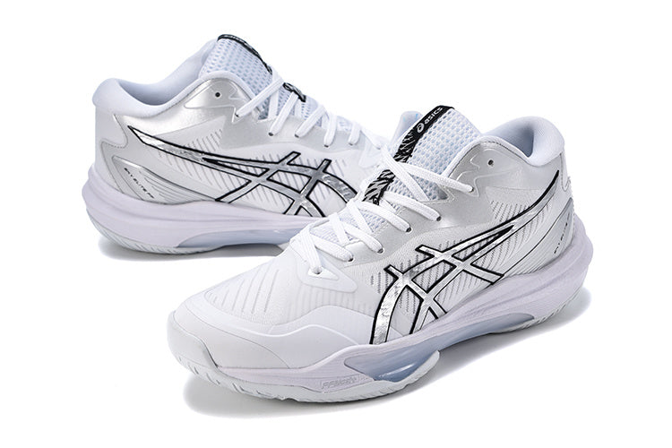 ASICS Sky Elite FF MT 3 White Silver Volleyball Footwear - product image from the listing.