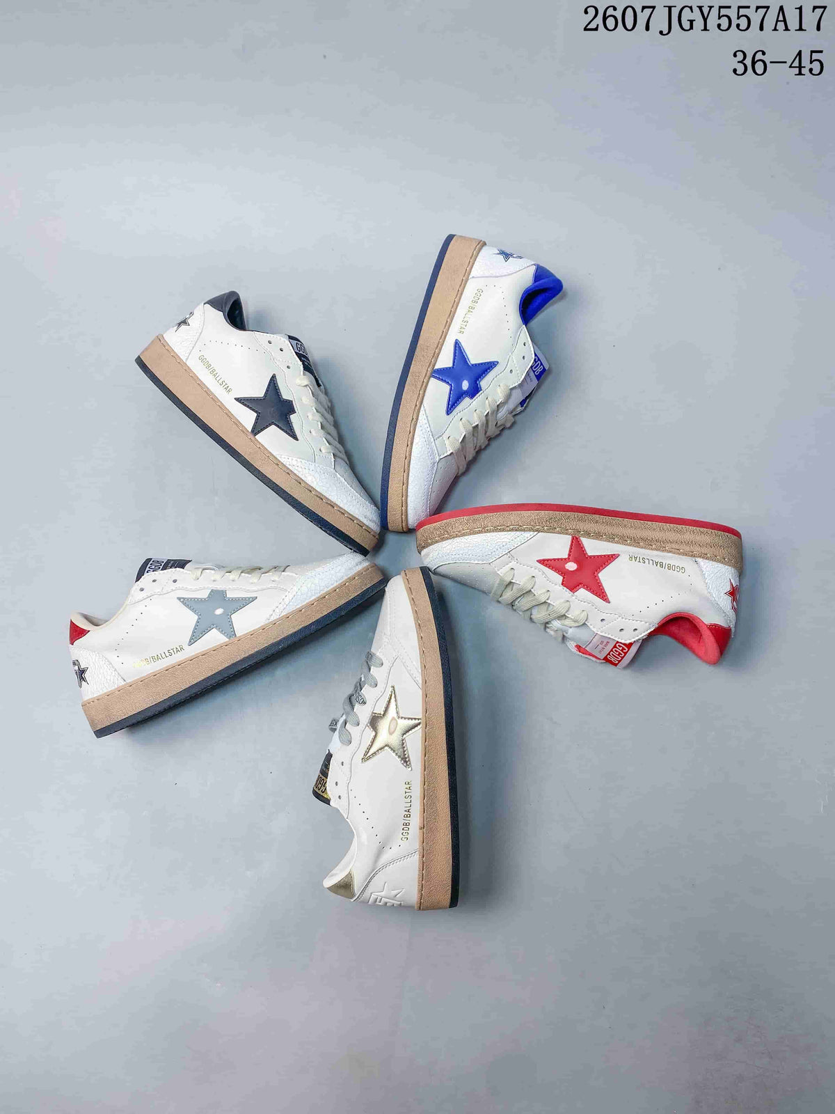 Golden Goose Ball Star Low-Top Sneakers in Leather - product image from the listing.