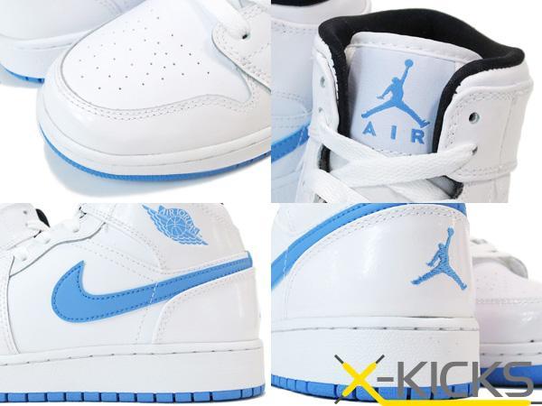 Air Jordan 1 High White and Royal Blue Sneakers - product image from the listing.
