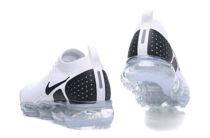 Nike Air VaporMax Flyknit 2 Sneakers in White Black 942842-103 - product image from the listing.