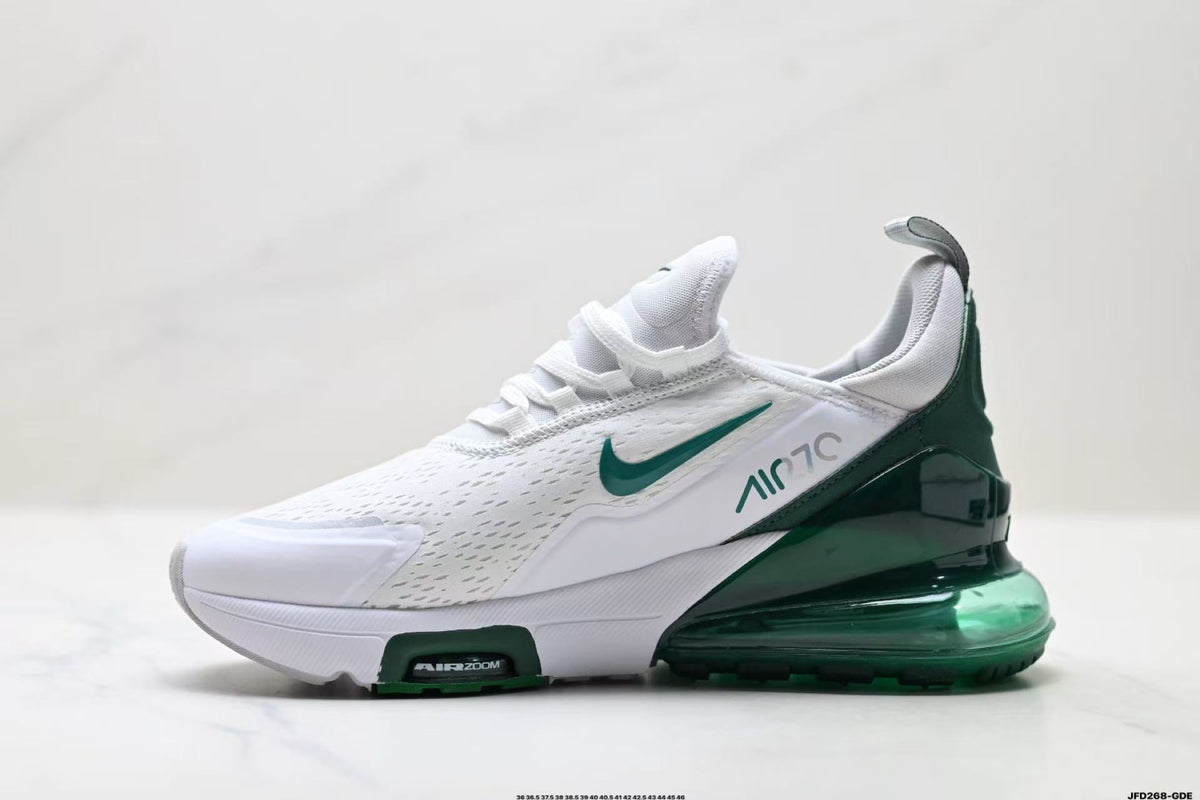 Nike Air Max Scorpion Sneakers in White and Green JFD28-GDE - product image from the listing.