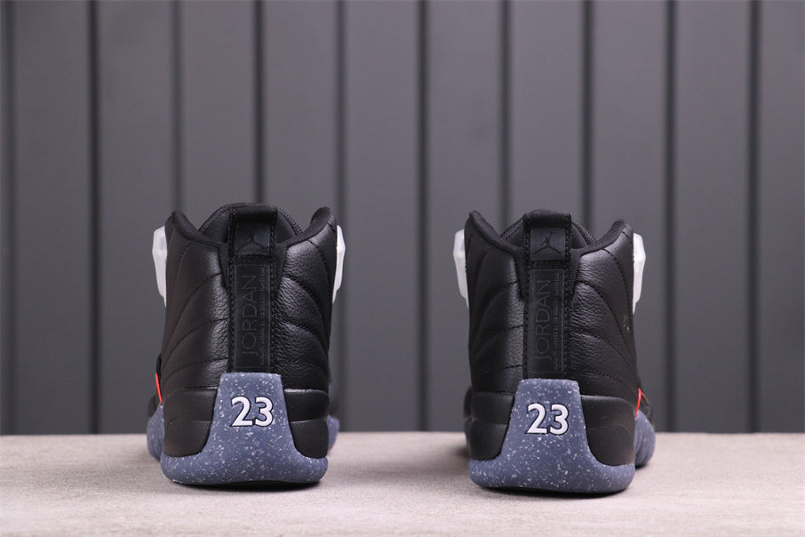 Air Jordan 12 Reverse Flu Game Sneakers Black DC1062-006 - product image from the listing.