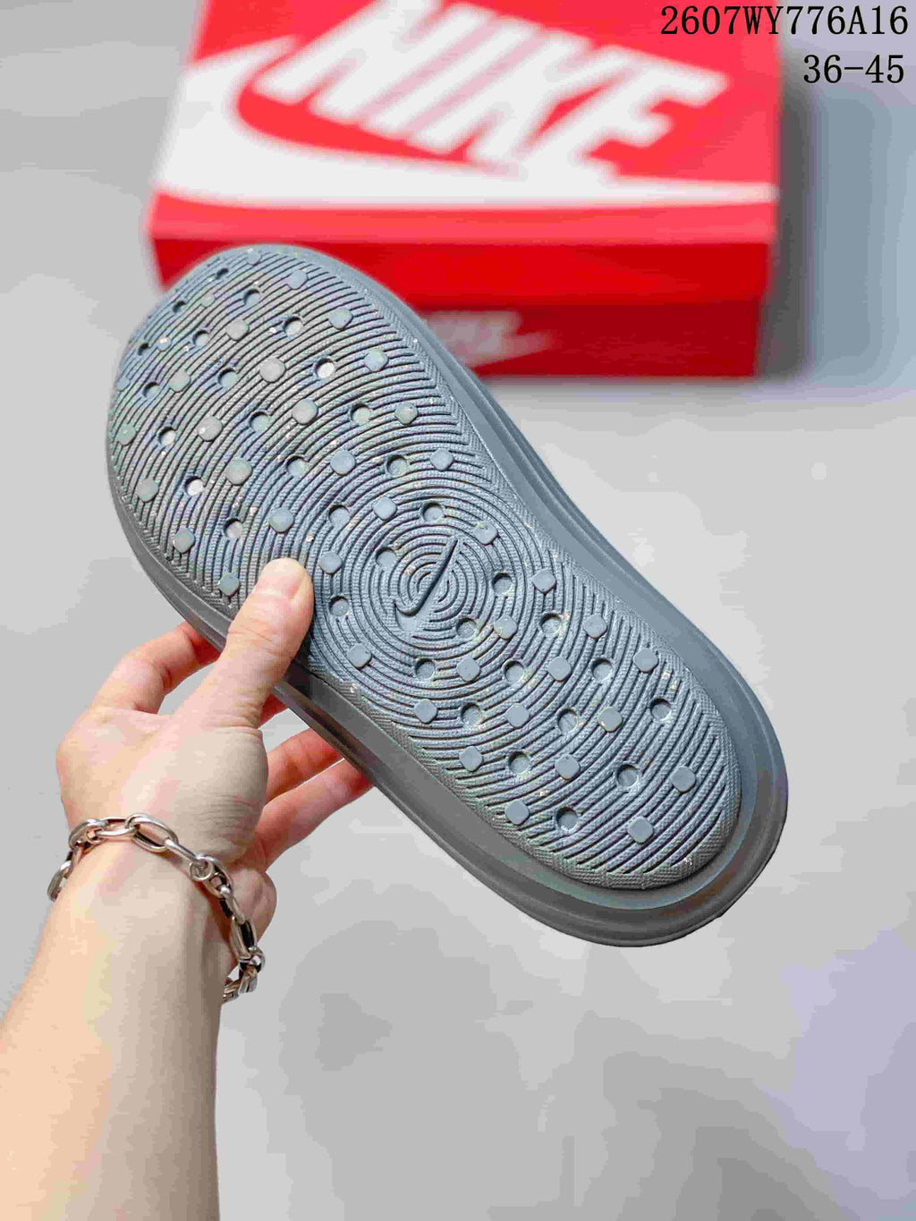 Nike ReactX Rejuven8 Clog in Gray 2607WY776A16 - product image from the listing.