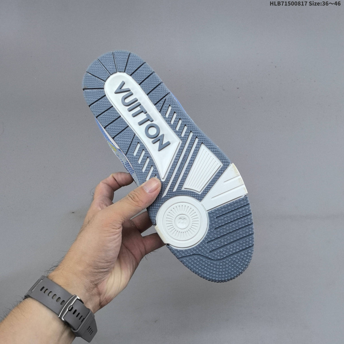 Louis Vuitton Archlight Trainers in Blue Denim Print - product image from the listing.